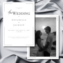 Casamento de Fotografias a Preto e Branco com Tipo
