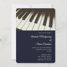 Casamento de Fotografias com Chaves de Piano Preta