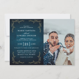 Convite Casamento de Fotografias de Casal Personalizado
