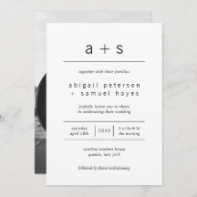 Casamento de Fotografias de Monograma Branco e Pre