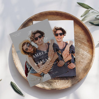 Convite Casamento de Fotografias de Shades Ligeiramente Af