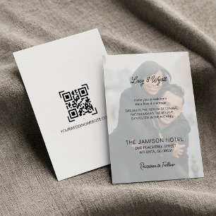 Convite Casamento de Fotografias de Sobreposição de Script