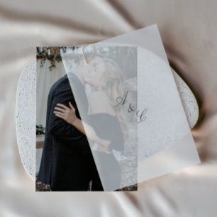 Convite Casamento de Fotografias Elegante Simples