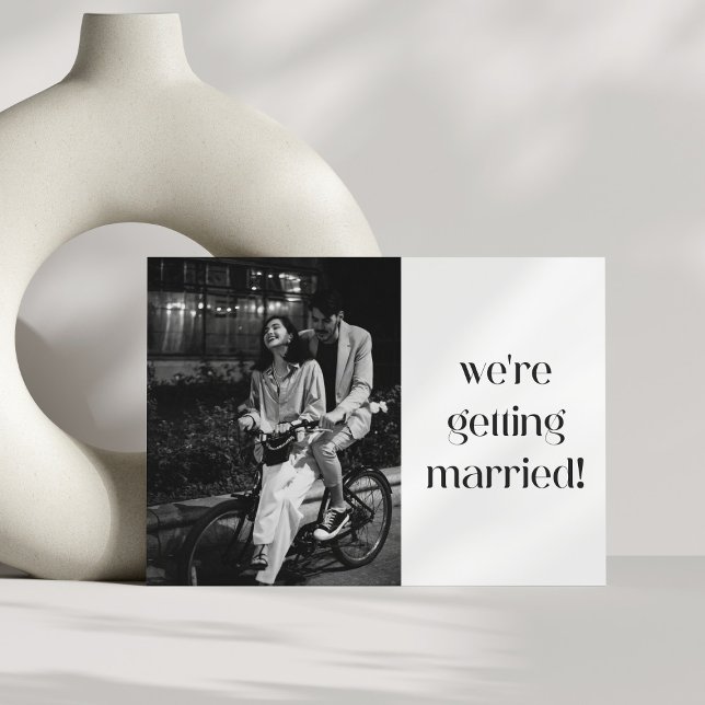 Convite Casamento de Fotografias Mínimo e Simples (Criador carregado)