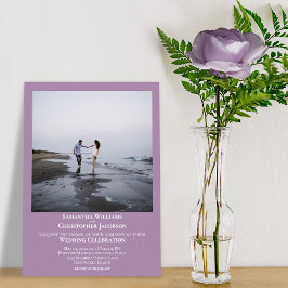 Convite Casamento de Fotografias Modernas Minimalista Simp
