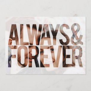 Convite Casamento de Fotografias Personalizadas Sempre e p