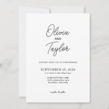 Casamento de Fotografias Simples Preto e Branco