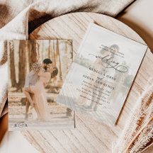 Casamento de Fotografias Simples Preto e Branco