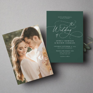 Convite Casamento de Fotografias Verdadeiras com Script Mi