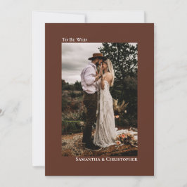 Convite Casamento de Fotografias Verticais Minimalista de 