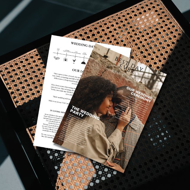 Convite Casamento de fotos da linha do tempo da revista ún (Criador carregado)