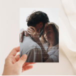 Convite Casamento de Fotos Desvanecido Com Script Minimali<br><div class="desc">Este elegante convite de casamento de fotos minimalista e desbotado é perfeito para o seu clássico casamento simples de preto e branco e mínimo moderno. A design apresenta uma caligrafia manuscrita, delicada e romântica com tipografia formal do chique. O olhar vai correr bem em qualquer época de casamento: primavera, verão,...</div>