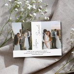 Convite Casamento de Fotos Elegante Moderno Elegante 4<br><div class="desc">Especial para você!</div>