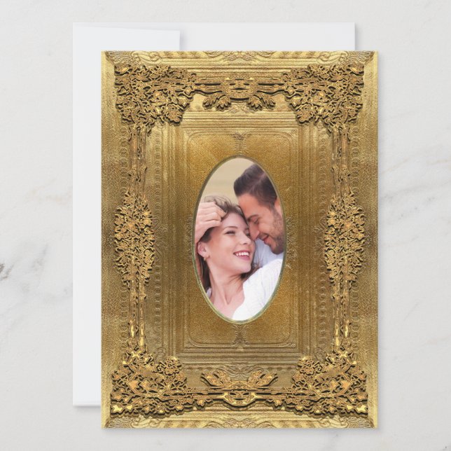 Convite Casamento de Fotos Formal Peiffer 5,5 x 7,5 (Frente)