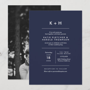 Convite Casamento de Fotos Minimalista