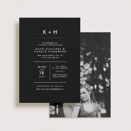 Convite Casamento de Fotos Minimalista