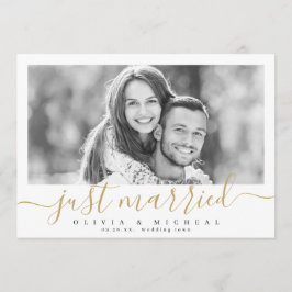 Convite casamento de fotos moderna com o roteiro elegante