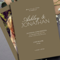 Casamento de Fotos Moderno Centrado na Tipografia