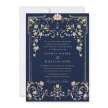 Casamento de Frame Floral, Ornamentado Vitoriano G
