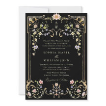 Casamento de Frame Floral, Ornamentado Vitoriano G