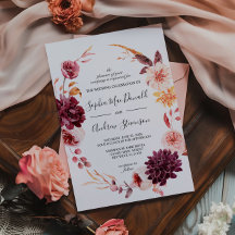 Casamento de Frotas de Burgundy Flowers Wreath