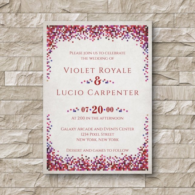Convite Casamento de Geek de Vídeo (Criador carregado)