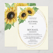Casamento de Girassóis Elegante e Simples