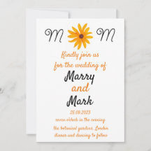 Casamento de Girassol Flor Amarelo