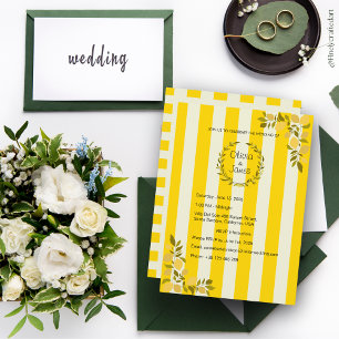 Convite Casamento de Glamor de Creme de Ouro Bastante Pers