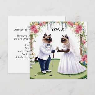 Convite Casamento de Golfe temido para GOLFER