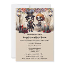 Casamento de gótico de esquadrão de noiva de espar