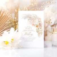 Casamento de Grama de Pampas Botânicas Flores de P