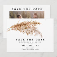 Casamento De Grama De Pampas Minimalista Salve O C
