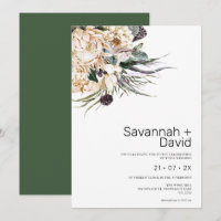 Casamento de Grass de Protea Branca Moderna de Boh