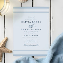 Casamento de Greve Azul Costeira Elegante