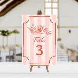 Convite Casamento de Greve de Cor-de-Rosa Botânica<br><div class="desc">Ilustração botânica floral de arte em linha vermelha sobre fundo de faixa rosa com texto vermelho e quadro desenhado à mão.</div>