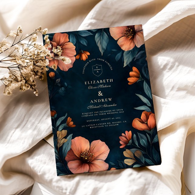 Convite Casamento de Halloween Elegante (Criador carregado)