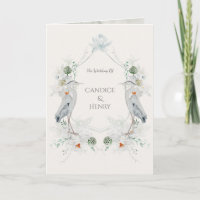 Casamento de Herões Azuis Herônicos Flores Brancas