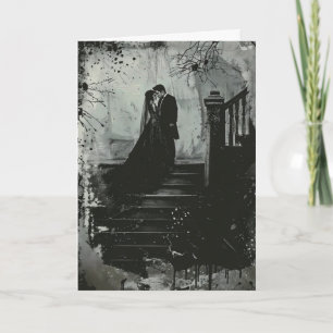 Convite Casamento de Horror do Casal Gótico