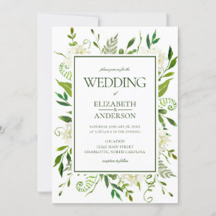 Convite Casamento de Hortênsia Branca