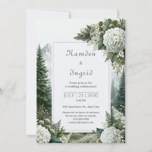 Convite Casamento de Hortênsia de Pinheiro Nebuloso