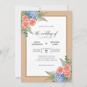 Convite Casamento de Hortênsia Samambaia Terracota