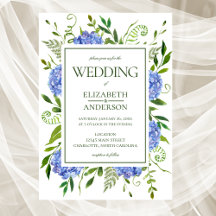 Casamento de Hortênsias Azuis