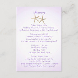 Convite Casamento de Hydrangea Roxa na Costa do Mar Itiner