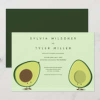 Casamento de Ilustração Verde Avocado