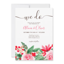 Casamento de iniciais florais de fotos no inverno