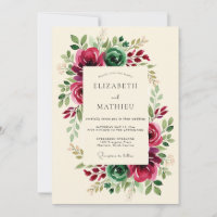 Casamento de Inverno Burgundy Deluxe