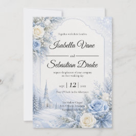 Convite Casamento de Inverno Encantado