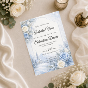 Convite Casamento de Inverno Encantado
