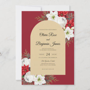 Convite Casamento de Inverno Rubi Lírio